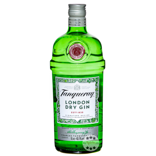 Tanqueray London Dry Gin / 43,1 % Vol. / 1,0 Liter-Flasche