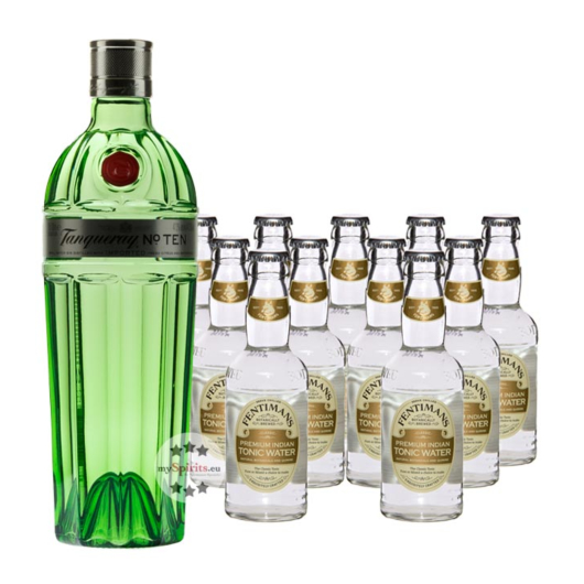 Tanqueray Gin (47,3% Vol., 0,7L) & 11x Fentimans Tonic (0,2L) inkl. 2,75€ Pfand