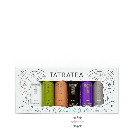 Tatratea Geschenkset Miniaturen Probierpaket / 22-72 % Vol. / 6 x 0,04 Liter-Flasche in Geschenkbox