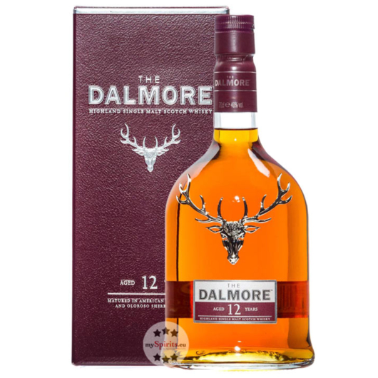 The Dalmore 12 Jahre Highland Single Malt Scotch Whisky / 40 % vol / 0,7 Liter-Flasche in GP