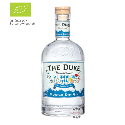 The Duke Wanderlust Gin Bio Munich Dry Gin / 47 % Vol. / 0,7 Liter-Flasche