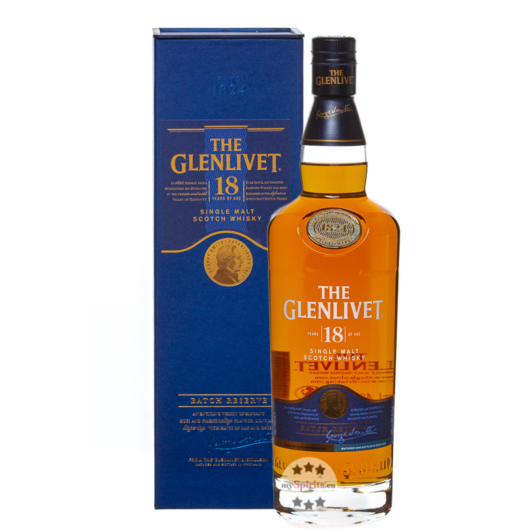 The Glenlivet 18 Jahre Single Malt Scotch Whisky / 40 % Vol. / 0,7 Liter-Flasche in Karton