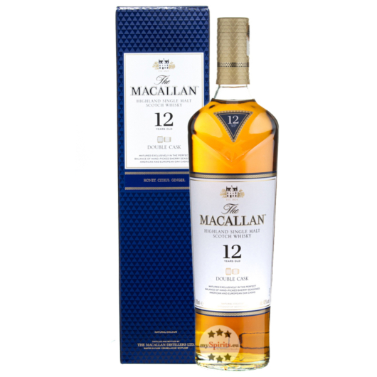 The Macallan 12 Jahre Double Cask Highland Single Malt Scotch Whisky / 40 % Vol. / 0,7 Liter-Flasche in Geschenkkarton