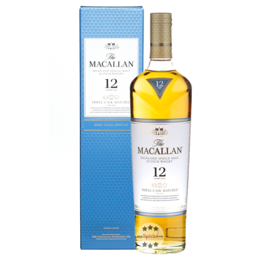 Macallan 12 Jahre Triple Cask Highland Single Malt Scotch Whisky / 40% Vol. / 0,7L in Geschenkkarton