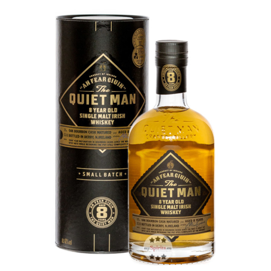 The Quiet Man 8 Year Old Single Malt Irish Whiskey / 40 % Vol. / 0,7 Liter-Flasche in Geschenkdose