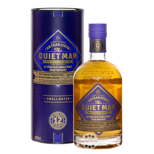 The Quiet Man An Culchiste 12 Year Old Single Malt Irish Whiskey / 46 % Vol. / 0,7 Liter-Flasche in Geschenkdose