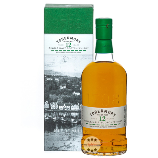 Tobermory 12 Jahre Single Malt Scotch Whisky / 46,3 % Vol. / 0,7 Liter-Flasche in Geschenkkarton