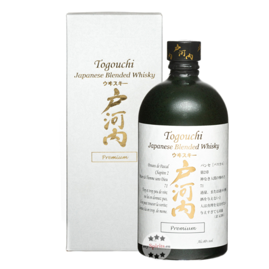 Togouchi Premium Japanese Blended Whisky / 40 % Vol. / 0,7 Liter-Flasche in Geschenkkarton