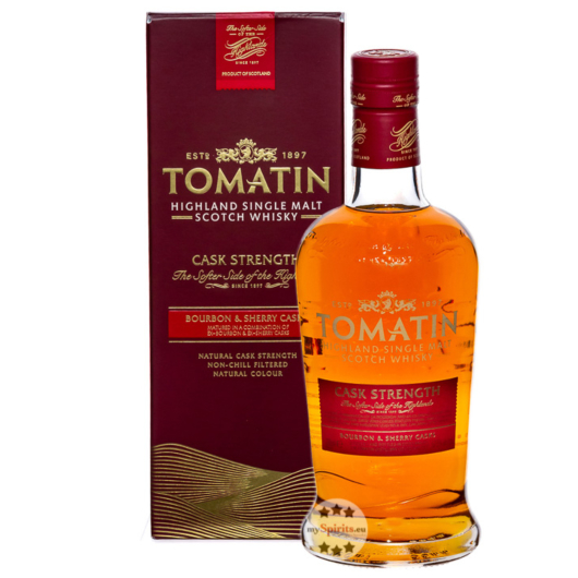 Tomatin Cask Strength Highland Single Malt Scotch Whisky / 57,5 % Vol. / 0,7 Liter-Flasche in Geschenkbox