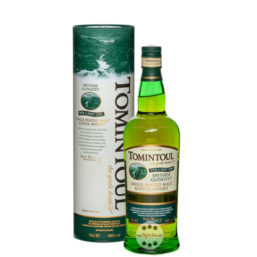 Tomintoul Peaty Tang Single Peated Malt Scotch Whisky / 40 % Vol. / 0,7 L-Flasche in Geschenkdose