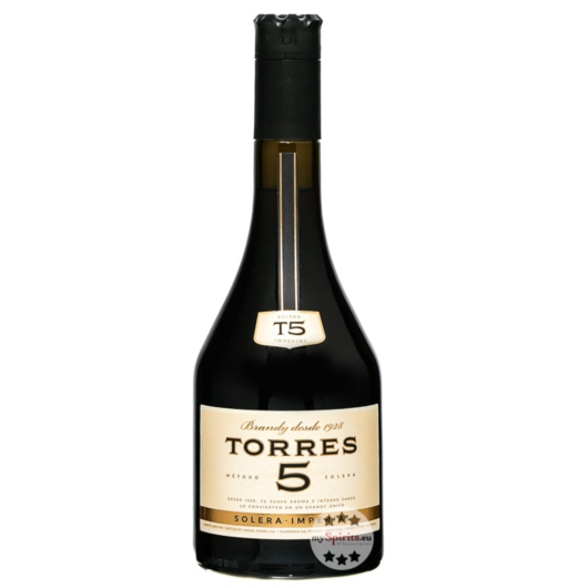 Torres: Brandy 5 / 38 % vol / 0,7 Liter-Flasche