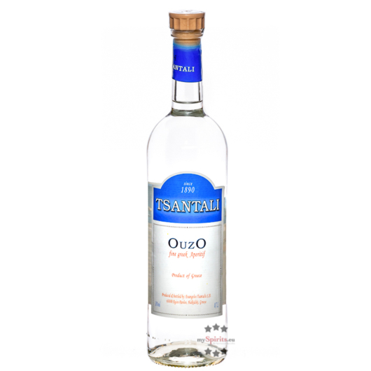 Tsantali Ouzo fine Greek Aperitif / 38 % Vol. / 0,7 Liter-Flasche