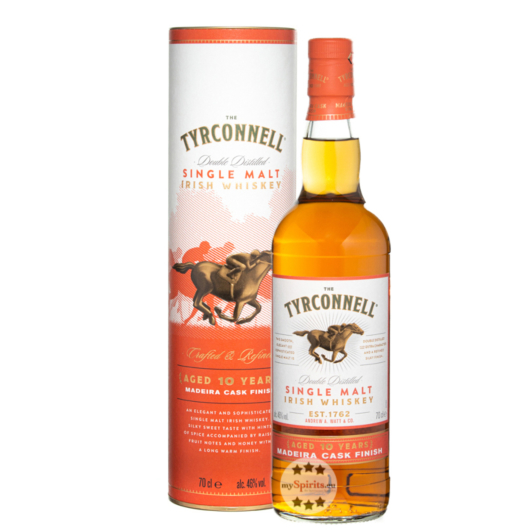 Tyrconnell 10 Jahre Madeira Cask Finish Single Malt Irish Whiskey / 46 % Vol. / 0,7 Liter-Flasche in Geschenkdose