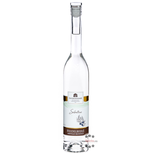 Unterthurner Heidelbeere Edelgeist Selvaticus Heidelbeergeist / 39 % vol. / 0,5 Liter-Flasche