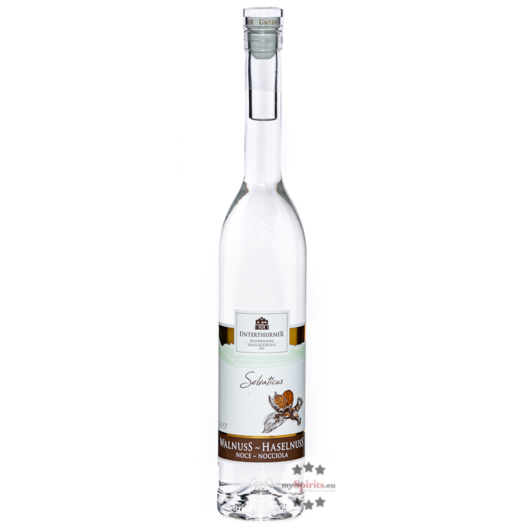 Unterthurner Walnuss-Haselnuss Edelgeist Selvaticus Nuss-Geist / 39 % vol. / 0,5 Liter-Flasche