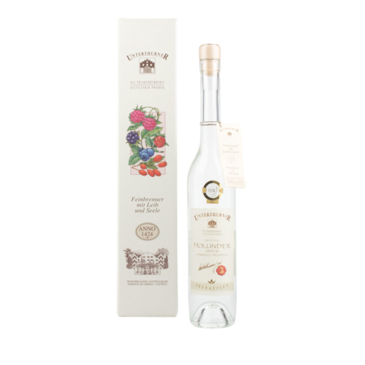Unterthurner Holunder Edelgeist Selvaticus Holundergeist / 39 % vol. / 0,5 Liter-Flasche