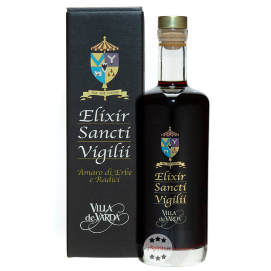 Villa de Varda Elixir Sancti Vigilii Amaro di Erbe e Radici / 28 % Vol. / 0,7 Liter-Flasche in Geschenkkarton