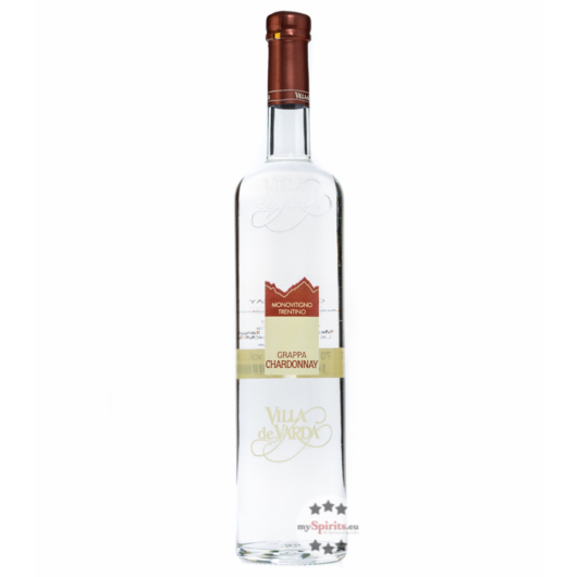 Villa de Varda Grappa Chardonnay Monovitigno - Grappa aus Chardonnay-Trestern / 40 % / 0,7 L Flasche