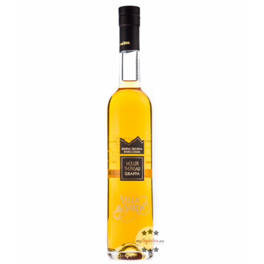 Villa de Varda Grappa Müller Thurgau Riserva Mezzolitro / 40 % Vol. / 0,5 Liter-Flasche 