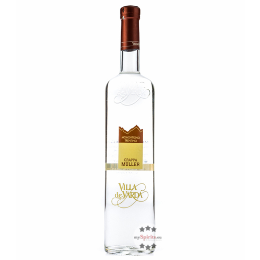 Villa de Varda Grappa Müller Thurgau Monovitigno - Klarer Grappa / 40 % Vol. / 0,7 Liter-Flasche 