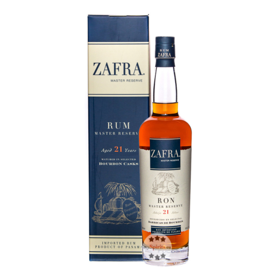 Zafra Rum: Master Reserve 21 Años Rum / 40 % Vol. / 0,7 Liter-Flasche in Geschenkkarton