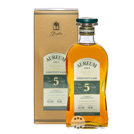 Ziegler Aureum 1865 Chestnut Cask 5 Jahre Single Malt Whisky / 43 % Vol. / 0,7 Liter-Flasche in GP