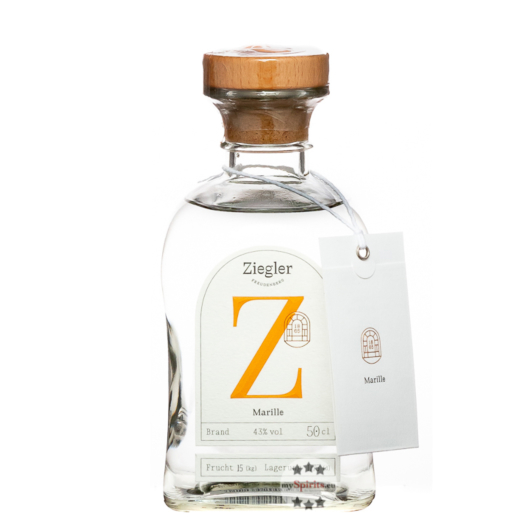 Ziegler Marillen Marillen-Edelobstbrand / 43 % Vol. / 0,5 Liter-Flasche
