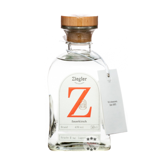 Ziegler Sauerkirschbrand / 43 % Vol. / 0,5 Liter-Flasche