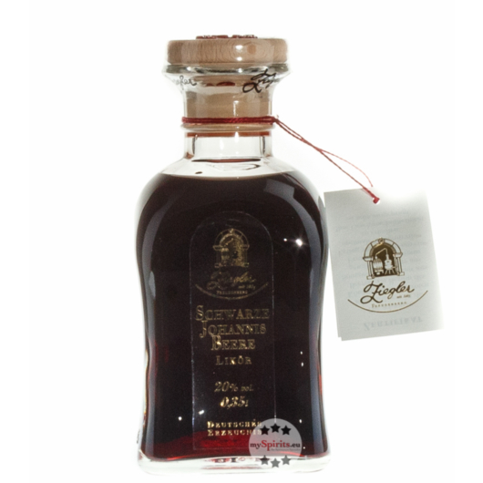 Ziegler Schwarze Johannisbeere Likör / 20 % Vol. / 0,35 Liter-Flasche