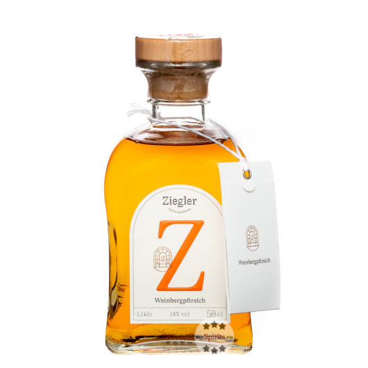 Ziegler Weinbergpfirsich Likör / 18 % Vol. / 0,5 Liter-Flasche