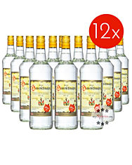 12 x Prinz: Hausschnaps mit Marille Kombi / 34 % Vol. / 12 x 1,0 Liter-Flasche