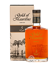 Gold of Mauritius Dark Rum 5 Solera / 40 % vol / 0,7 Liter-Flasche in Geschenkbox