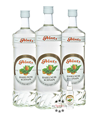 Prinz: Haselnuss-Schnaps 3er-Set / 40 % Vol. / 3 x 1,0 Liter-Flasche