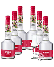 6 x Unterthurner Waldler Original Kombi / 39 % Vol. / 6 x 0,7 Liter-Flasche + 1 x gratis mySpirits Schnapskelch 