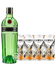 Gin Tonic Set: Tanqueray No. Ten Gin (47,3 % Vol. / 0,7 Liter) + 8 x 1724 Tonic Water (0,2 Liter) inkl. 2,00 € Pfand