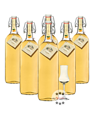 6 x Prinz Alte Marille / 41 % Vol. / 6 x 1,0 Liter + 1 x gratis mySpirits Schnapskelch