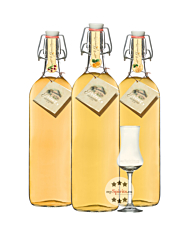 Prinz: Alte Sorten Lieblinge im 3er Set / 41 % vol / 3 x 1 Liter-Flasche + 1 x mySpirits Schnapskelch