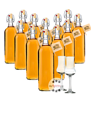 12 x Prinz Alte Wald-Himbeere / 41 % Vol. / 12 x 1,0 Liter-Flasche + 2 x gratis mySpirits-Schnapskelch