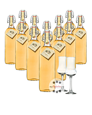 12 x Prinz Alte Wald-Himbeere / 41 % Vol. / 12 x 1,0 Liter-Flasche + 2 x gratis mySpirits-Schnapskelch