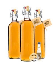 3 x Prinz: Alte Waldhimbeere / 41 % Vol. / 3 x 1,0 Liter-Flasche + 0,02 Liter Miniatur