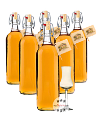 Prinz: Alte Waldhimbeere Kombi / 41 % Vol. / 6 x 1,0 Liter-Flasche + 1 x mySpirits Schnapskelch