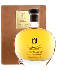 Distillerie Berta Devina – Grappa Invecchiata in Legno / 43 % vol. / 0,7 Liter-Flasche in Holzkiste