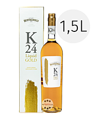 Bertagnolli K24 Liquid Gold Grappa Riserva / 42 % Vol. / 1,5 Liter-Flasche in Geschenkbox
