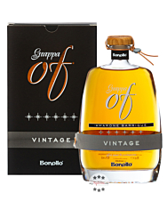 Bonollo: Grappa of Vintage Sei Stelle Amarone Barrique / 42 % Vol. / 0,7 Liter-Flasche in Geschenkkarton