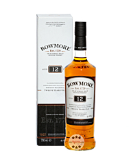Bowmore 12 Years Old Islay Single Malt Scotch Whisky – Schottischer Premium-Whisky / 40 % Vol. / 0,7 Liter-Flasche