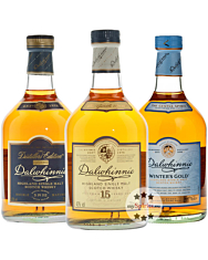 Dalwhinnie Whisky-Set: Winters Gold, 15 Jahre, Distillers Edition / 43 % Vol. / 3 x 0,7 Liter