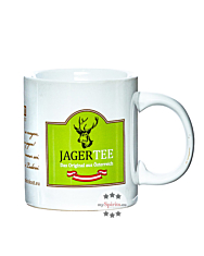 Dolomiti: Jagertee-Tasse weiß / 0,25l Eichstrich / ∅ ca. 8 cm / H: ca. 9 cm