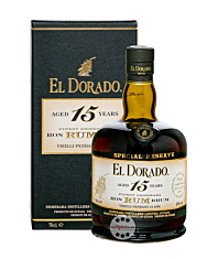 El Dorado 15 Years Finest Demerara Rum / 43 % Vol. / 0,7 Liter-Flasche in Geschenkbox