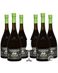 Fassbind: 6 x Alter Apfel - Vieille Pomme / 40% Vol. / 6 x 0,7 Liter + mySpirits Schnapskelch