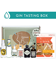 Gin Tasting Set: Gin Lieblinge Probierset / 41 – 47 % Vol. / 3 x 0,05 L + 1 x 0,04 L + 2 x 0,2 L (inkl. 0,25 € Pfand) in Genuss-Box